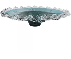 Grandininis pjūklas Stiklinis dekoratyvinis dubuo, 40×11 cm