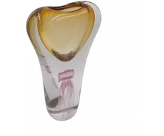 Stiklo skulptūra-vaza 18×8.5×31 cm
