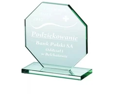 Graviruotas stiklinis trofėjus
