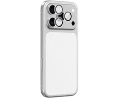 AmazingThing Lens Glass skirtas Apple iPhone 17 Pro / Pro Max with juodos spalvos Aluminum Frame