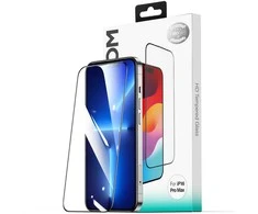 Grūdintas stiklas 2.5D HD“ su juodu rėmeliu, skirtas iPhone 15 Plus/16 Plus“