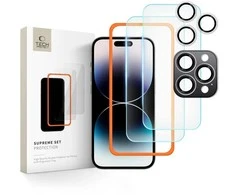 Tech-Protect Supreme Set apsauginis stiklas Apple iPhone 16 Pro – transparent (3 vnt.)