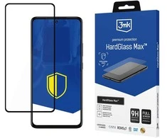 3Mk Protection Reinforced full-screen tempered glass 3mk HardGlass Max Juodas for Motorola Moto G72