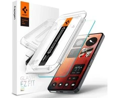 Grūdintas stiklas telefonui skaidrus su montavimo rinkiniu Spigen