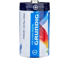 Grundig D / R20 1,5 V 4100 mAh cinko baterijos, 2 vnt