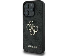 Guess 4G Big Logo iPhone 16 Pro Max“ dėklas – juodas