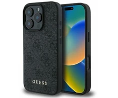 Guess GUHCP16LG4GFGR Apple iPhone 16 Pro 6.3″ juodos spalvos kietas dėklas 4G Classic
