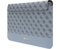 Guess Dėklas kompiuteriui GUCS14PS4SGB 14″ mėlynos spalvos 4G Stripe Metal Logo