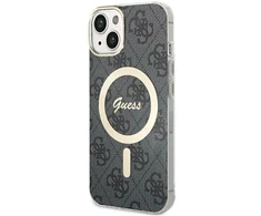 Guess GUHMP15MH4STK Apple iPhone 15 Plus/ 14 Plus 6.7″ juodos spalvos kietas dėklas 4G MagSafe