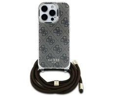 Dėklas Guess 4G spausdintas iPhone 16 Pro“ – rudas