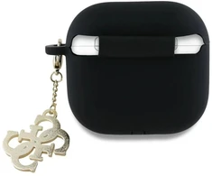Guess 4G stilingas dėklas AirPods 4 - Juodas