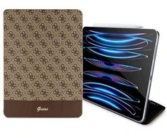 Guess 4G Stripe Allover dėklas iPad Pro 12,9 - Rudas