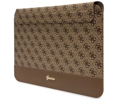 Guess Dėklas kompiuteriui GUCS14PS4SGW 14″ rudos spalvos 4G Stripe Metal Logo