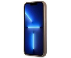 Guess 4G Triangle Logo Cardslot dėklas iPhone 13 Pro / 13 - rudas