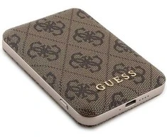 Guess belaidė išorinė baterija 5000mAh, 15W, ruda, MagSafe