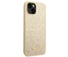 Guess dėklas iPhone 14 Plus, aukso spalvos
