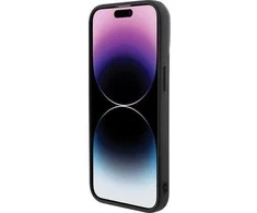 Guess Disco Metal Script dėklas iPhone 15 Pro - juodas
