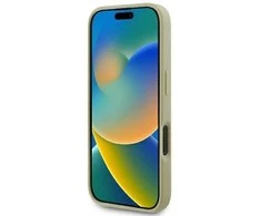 Guess Fixed Glitter Big 4G dėklas iPhone 16 Plus“ auksinis