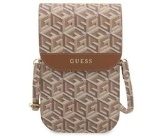 Dėklas Guess GCube Stripe rankinė - ruda
