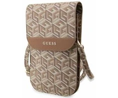 Dėklas Guess GCube Stripe rankinė - ruda
