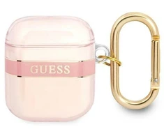 Guess GUA2HHTSP AirPods dėklas rožinė/rožinė Dirželių kolekcija