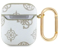 Guess GUA2PG4GPH AirPods 1/2 dėklas balta/balta 4G Hook