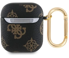 Guess GUA2PG4GPK AirPods 1/2 dėklas juodas/juodas 4G kabliukas