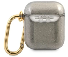 Guess GUA2UCG4GK AirPods dengtelis, juodas, Glitter kolekcija