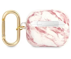 Guess GUA3HCHMAP AirPods 3 dėklas rožinis/rožinio marmuro Strap Collection