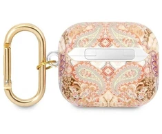Guess GUA3HHFLD AirPods 3 dėklas, auksinis/auksinis su Paisley dirželių kolekcija