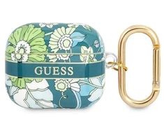 Guess GUA3HHFLN AirPods 3 dėklas žalias/žalias „Flower Strap Collection“