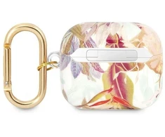 Guess GUA3HHFLU AirPods 3 dėklas, violetinė/violetinė, Gėlių dirželio kolekcija
