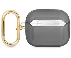 Guess GUA3HHTSK AirPods 3 dėklas juoda/juoda, Dirželių kolekcija