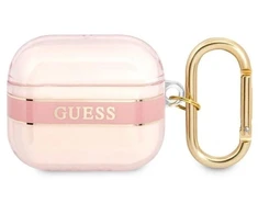 Guess GUA3HHTSP AirPods 3 dėklas rožinis/rožinis Strap Collection