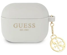 Guess GUA3LSC4EG AirPods 3 dėklas pilkas/pilkas Silikoninis 4G Collection