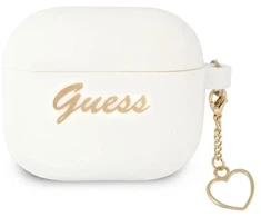 Guess GUA3LSCHSH AirPods 3 dėklas baltas Silikoninis Charm Heart Collection