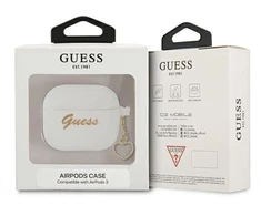Guess GUA3LSCHSH AirPods 3 dėklas baltas Silikoninis Charm Heart Collection
