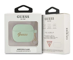 Guess GUA3LSCHSN AirPods 3 dangtelis žalias/žalias Silikoninė Širdelės kolekcija
