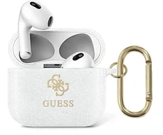 Guess GUA3UCG4GT AirPods 3 dangtelis Skaidri Blizgučių Kolekcija