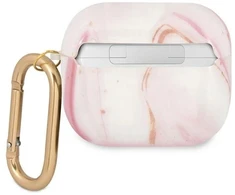 Guess GUA3UNMP AirPods 3 dėklas rožinis/rožinis Marble Collection