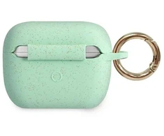 Guess GUACAPSILGLGN dėklas AirPods Pro žalias/žalias silikoninis su blizgučiais