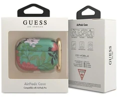 Guess GUACAPTPUBKFL01 AirPods Pro dėklas žalias/žalias N.1 Flower Collection