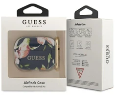 Guess GUACAPTPUBKFL03 AirPods Pro dėklas, mėlynas/mėlynas, N.3 Gėlių kolekcija
