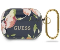 Guess GUACAPTPUBKFL03 AirPods Pro dėklas, mėlynas/mėlynas, N.3 Gėlių kolekcija