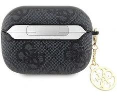 Guess GUAP2G4GSMK AirPods Pro 2 dėklas juodas/juodas 4G Charm Collection
