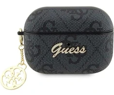 Guess GUAP2G4GSMK AirPods Pro 2 dėklas juodas/juodas 4G Charm Collection