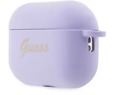 Guess GUAP2LSCHSU AirPods Pro 2 dėklas, Violetinis/Violetinis, Silikoninis Mylimųjų Širdelių Kolekcija