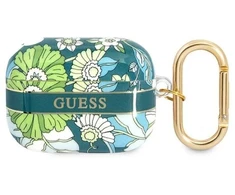 Guess GUAPHHFLN AirPods Pro apsauginis dėklas, žalias/žalias, Flower Strap Collection