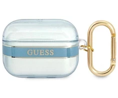Guess GUAPHHTSB AirPods Pro dėklas mėlynas/mėlynas Strap Collection