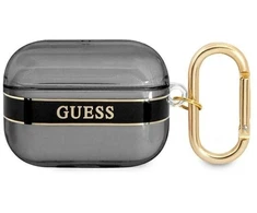 Guess GUAPHHTSK AirPods Pro dėklas juoda/juoda Strap Collection